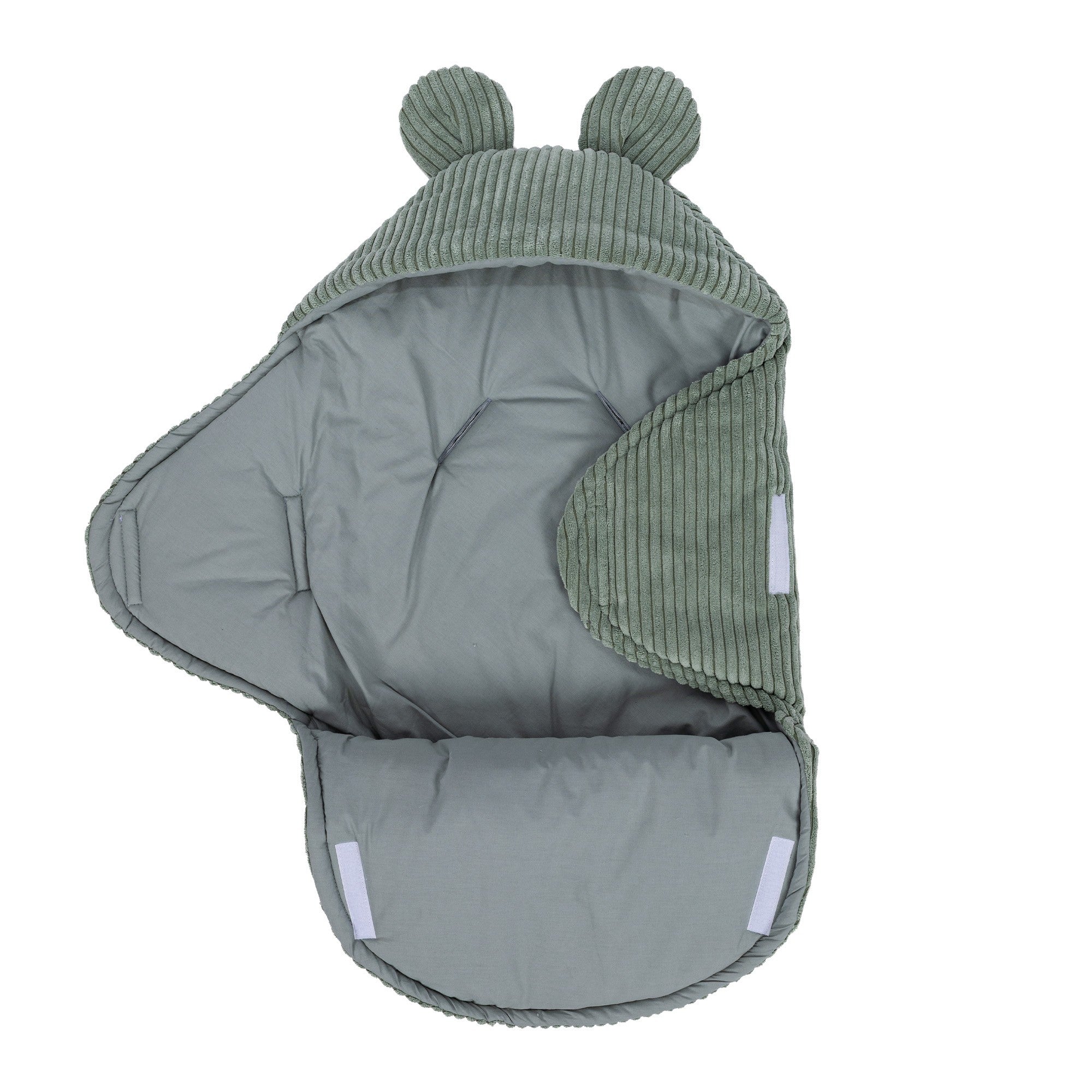 Baby Swaddle with Bear Ears – Olive Green