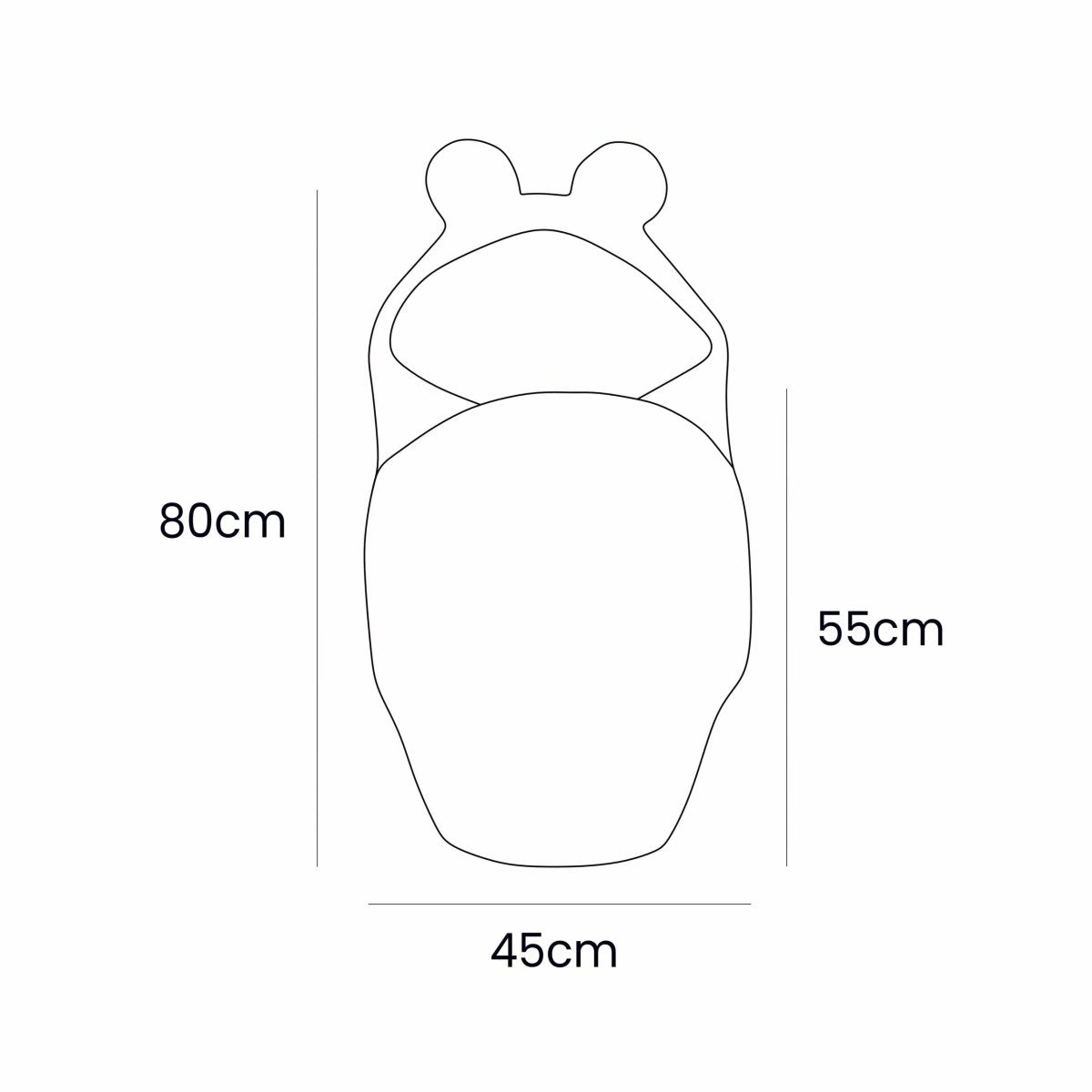 Baby Swaddle with Cotton Lining & Boucle Exterior (Cream) - Tiny Tugz™