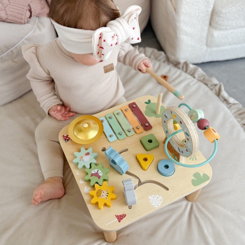 Baby & Toddlers Wooden Sensory & Motor Skills Activity Table - Tiny Tugz™