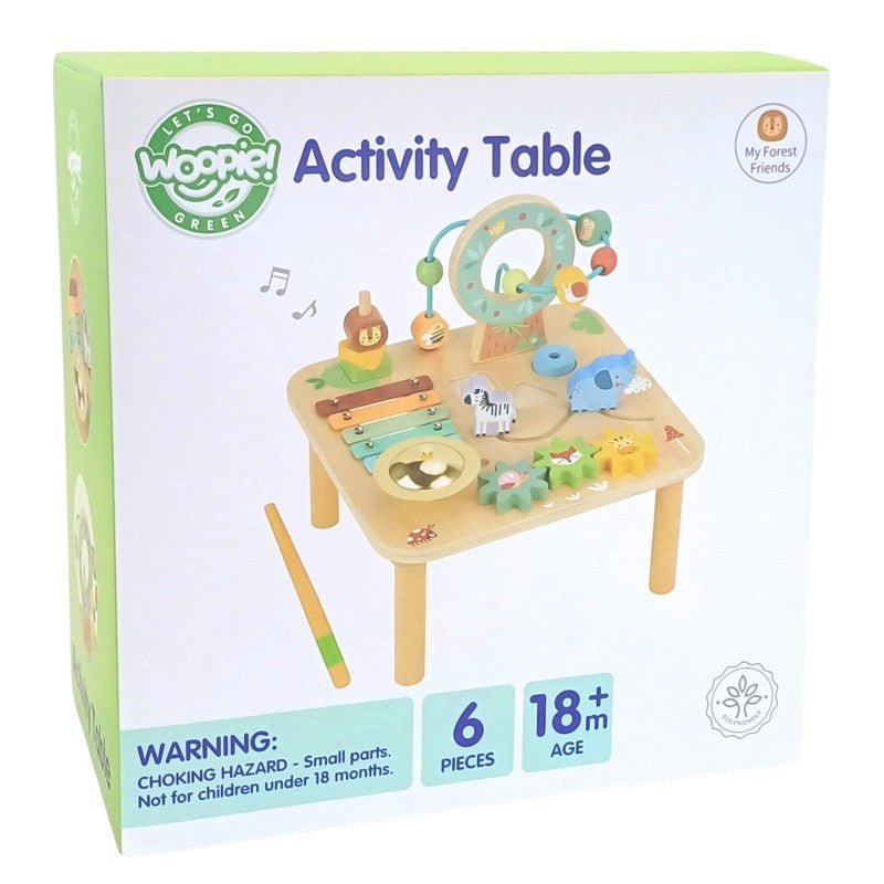 Baby & Toddlers Wooden Sensory & Motor Skills Activity Table - Tiny Tugz™