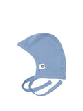 Baby Wool Bow Hat - Merino Wool - Blue Fog - Tiny Tugz™