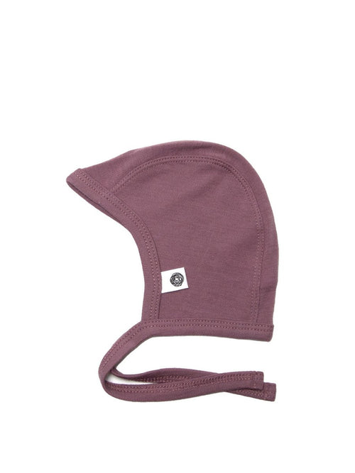 Baby Wool Bow Hat - Merino Wool - Grape Shake - Tiny Tugz™