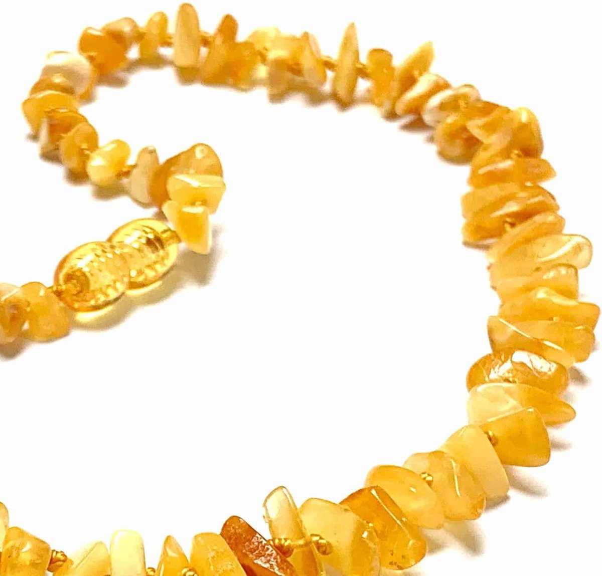 Baby/Child - Amber Necklace - Butter - Chips 33cm - Tiny Tugz™