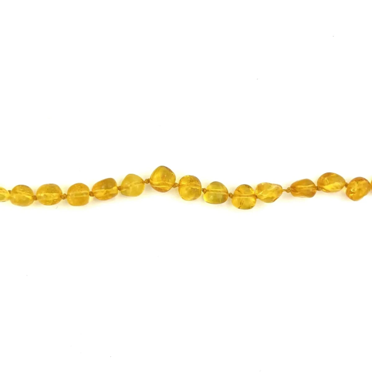 Baby/Child - Amber Necklace - Lemon Round Beads - 33cm - Tiny Tugz™