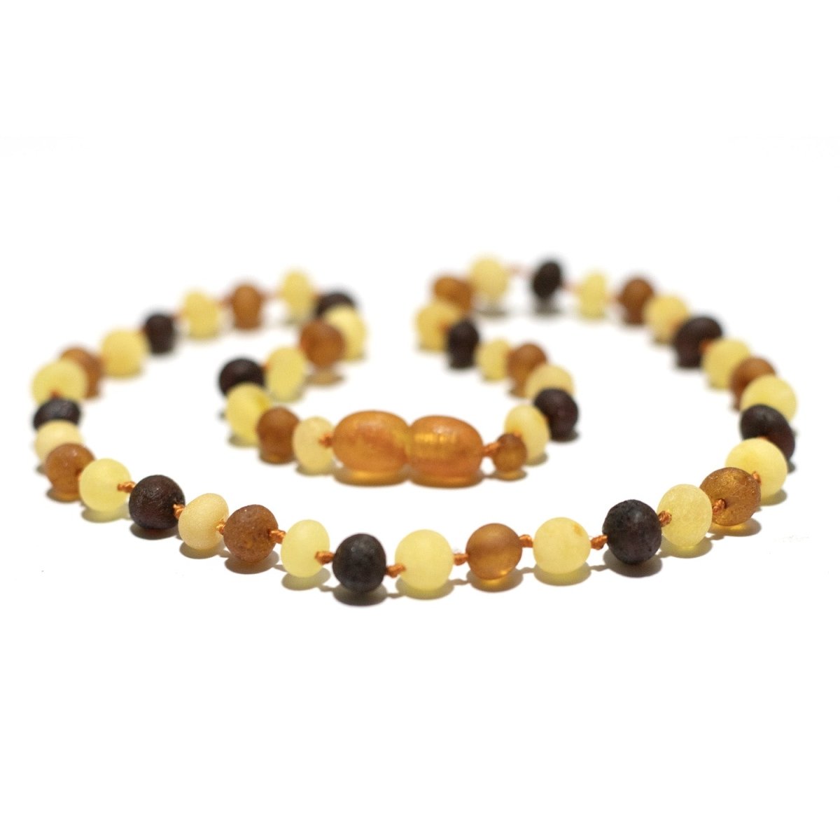 Baby/Child - Amber Necklace - Raw Round Beads - 33cm - 4 Colors - Tiny Tugz™