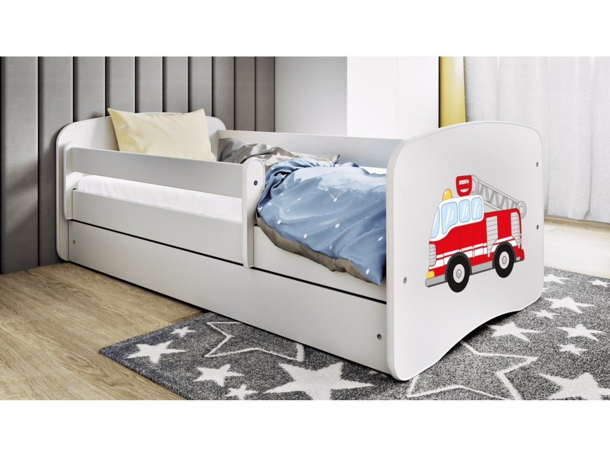 Babydreams Kids' Bed with Guardrail & Drawer - Fire Truck - Tiny Tugz™