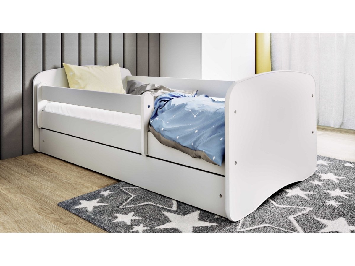 Babydreams Kids' Bed with Guardrail & Drawer - No Pattern - Tiny Tugz™