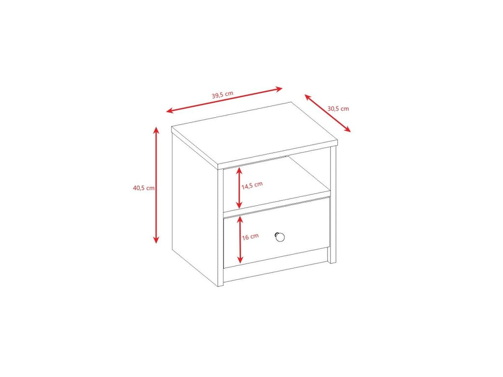 Babydreams Kids' Bedside Table with Drawer - Tiny Tugz™