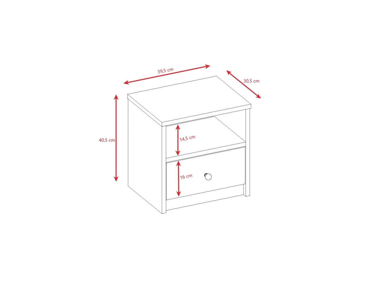 Babydreams Kids' Bedside Table with Drawer - Tiny Tugz™