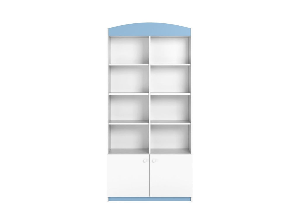 Babydreams Kids' Bookshelf Double - 8 Shelves & 2 Cupboards - Tiny Tugz™