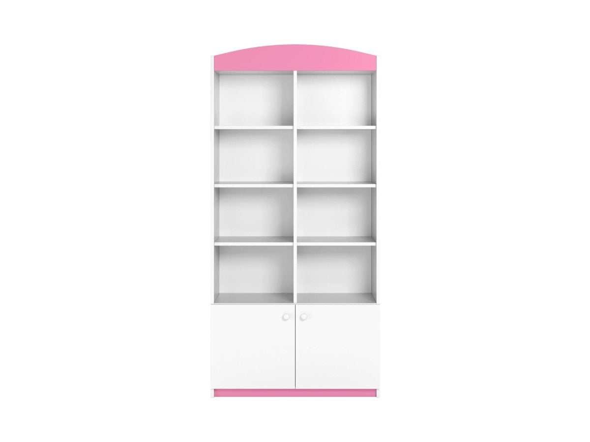 Babydreams Kids' Bookshelf Double - 8 Shelves & 2 Cupboards - Tiny Tugz™