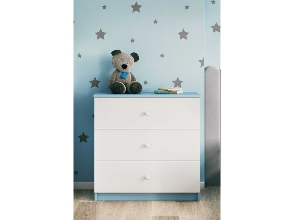 Babydreams Kids' Chest of Drawers - 3 Drawers, Rounded Edges - Tiny Tugz™