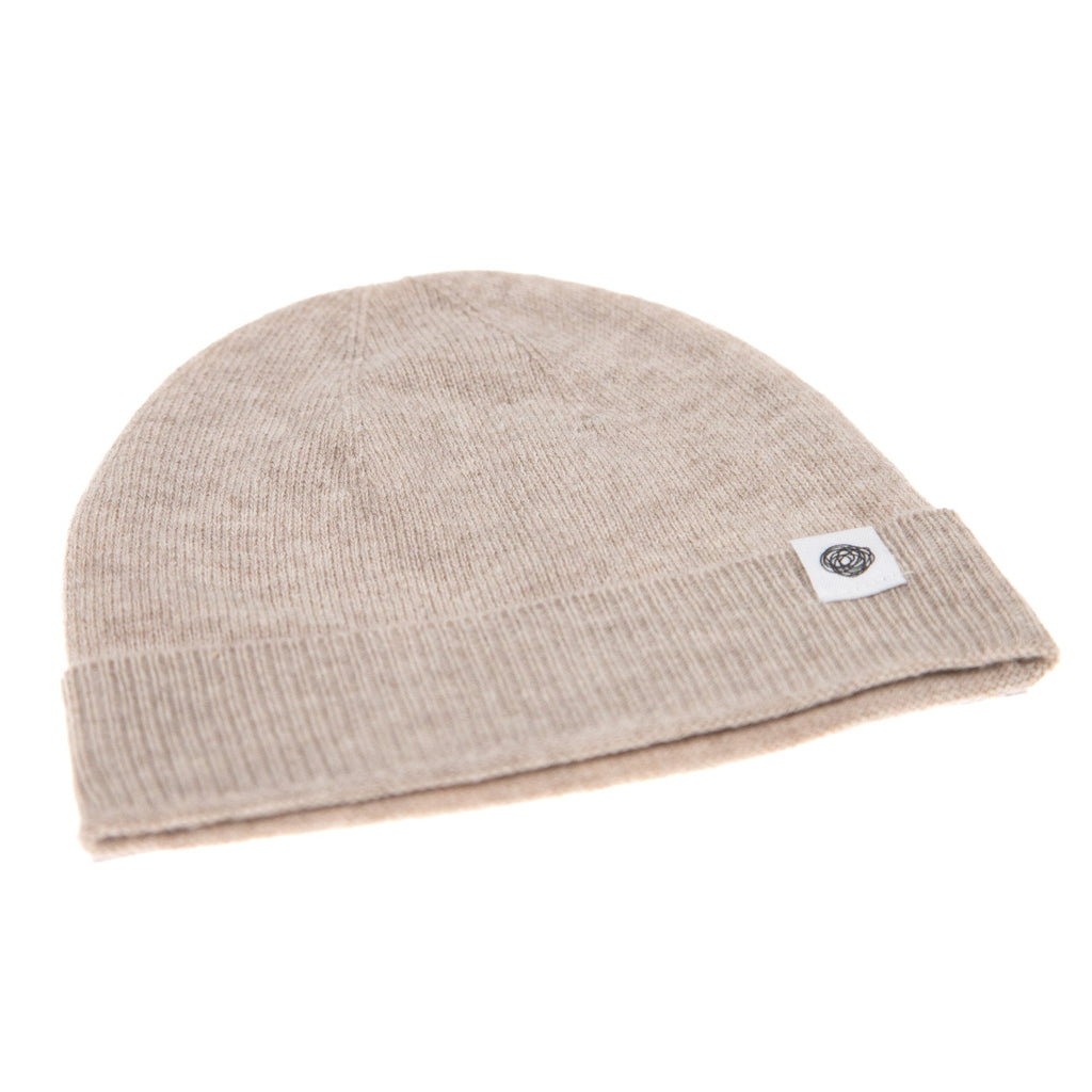 Knitted Wool Baby Hat - Merino Wool - Garlic
