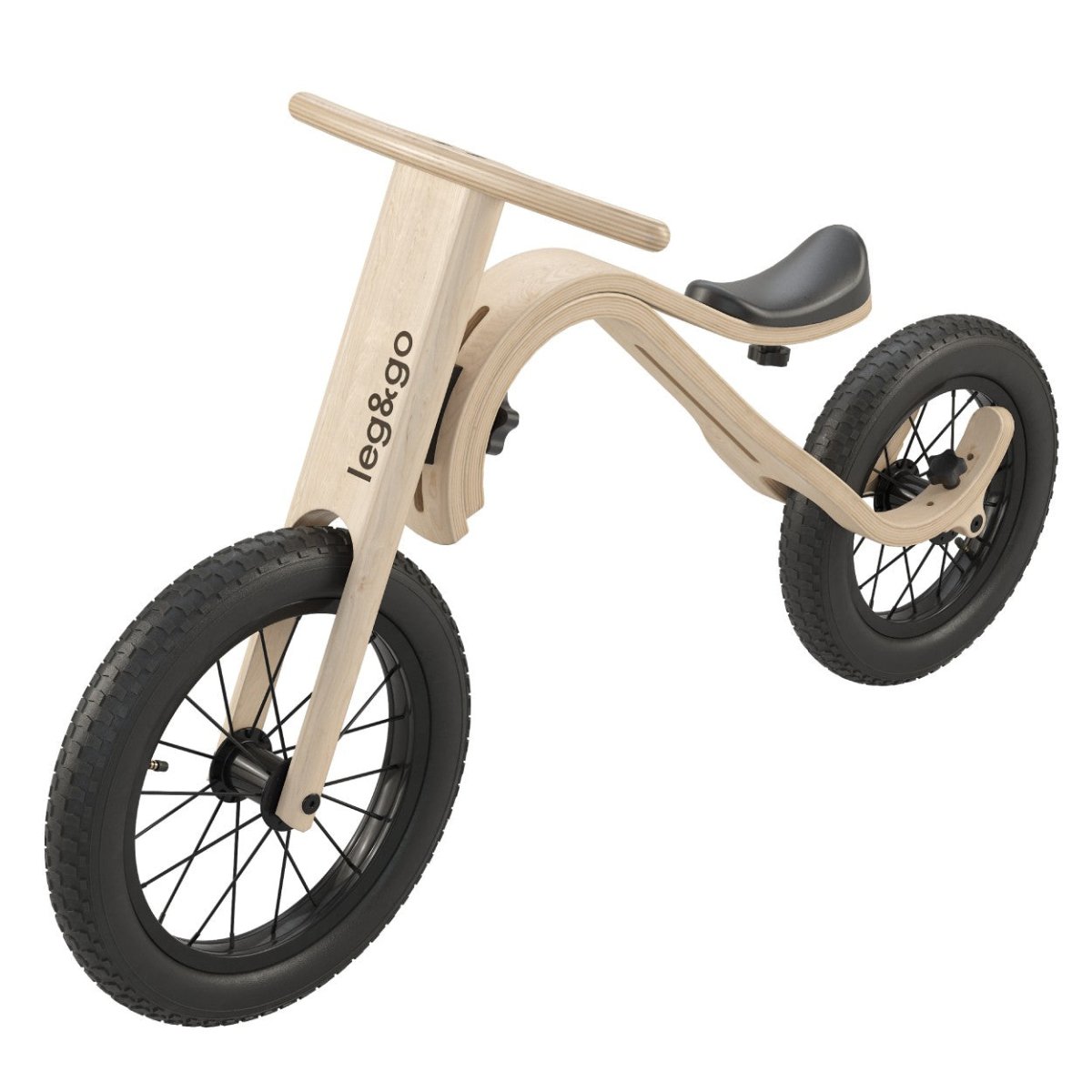 Balance Bike 3in1 | Wooden Balance Bike for Kids (1–5Y) - Tiny Tugz™