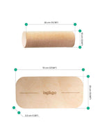 Kit Planche d'Équilibre et Rouleau Rectangulaires pour Enfants et Ados (Petit)