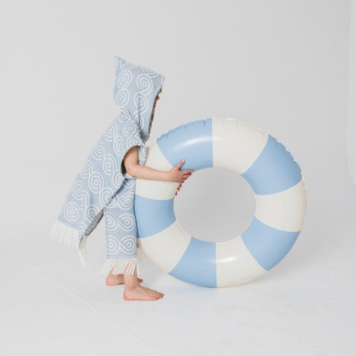 Bamboo Kids Bath Poncho (Light Blue) - Tiny Tugz™