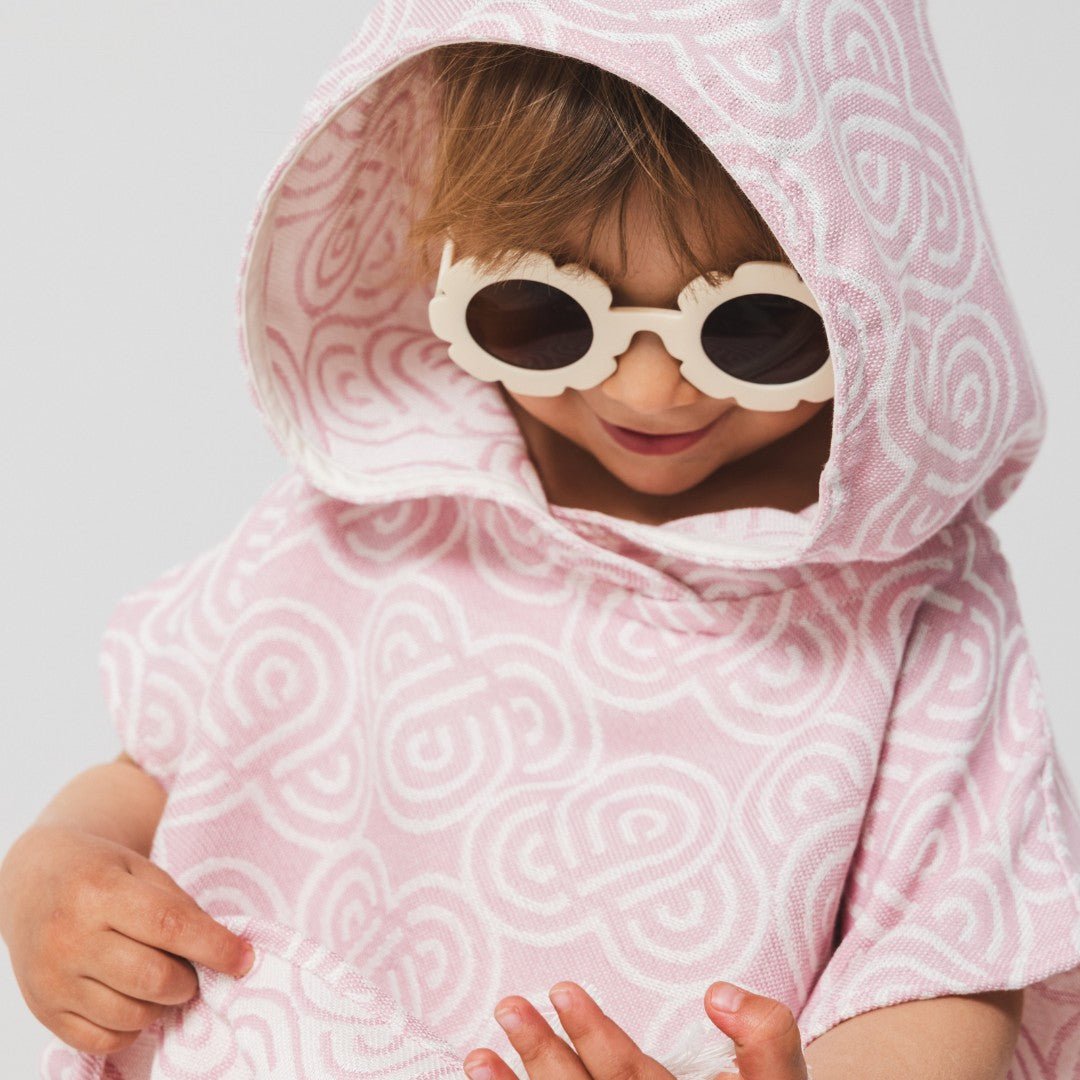 Bamboo Kids Bath Poncho (Rose) - Tiny Tugz™