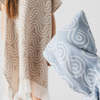 Bamboo Kids Bath Poncho - Sand
