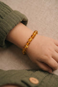 Baby/Child - Amber Bracelet - Round Beads - 14cm - Honey