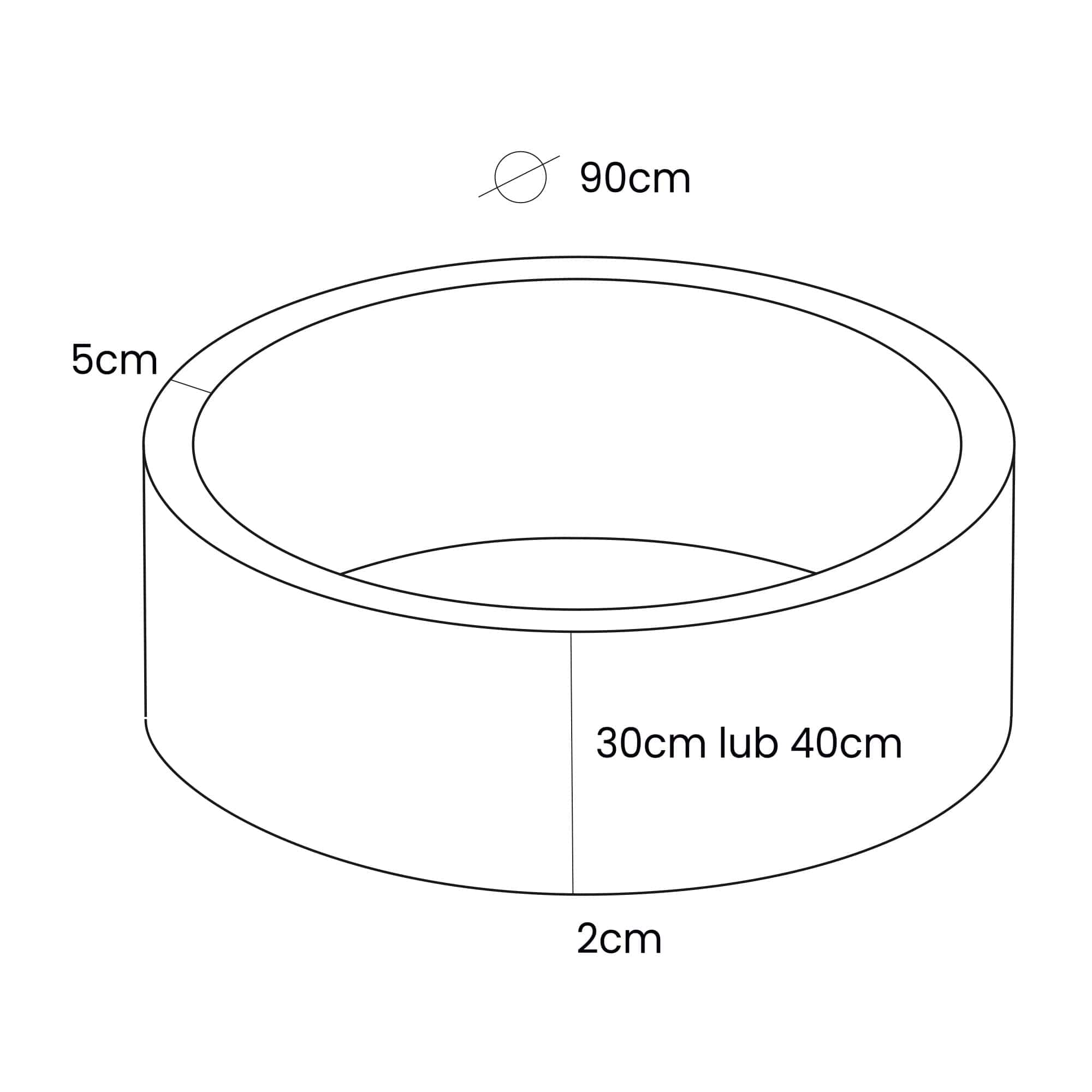 Round Velvet Foam Ball Pit (Raspberry Red) – Safe Soft Play Pool for Kids (200 Balls Included: White))