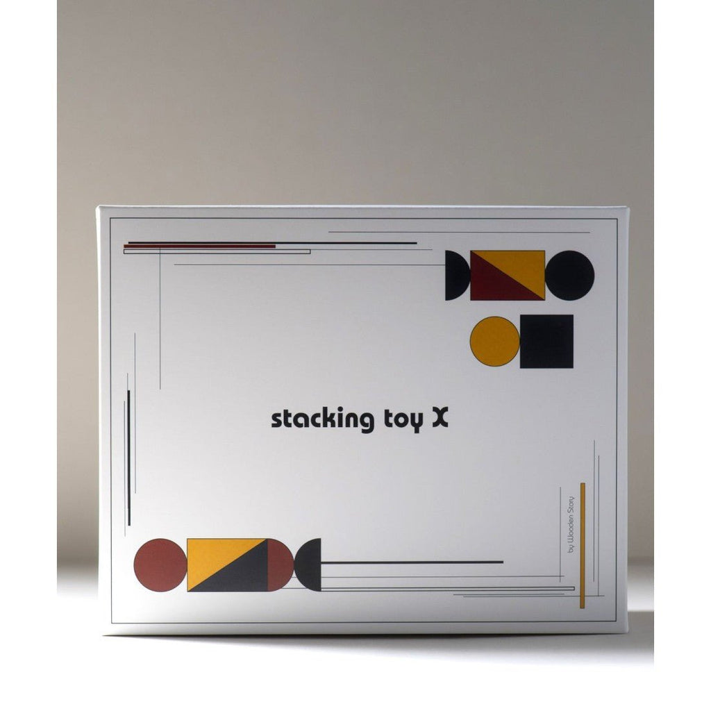 Bauhaus Wooden Stacking Set – Montessori Building Toy for Kids (X) - Tiny Tugz™