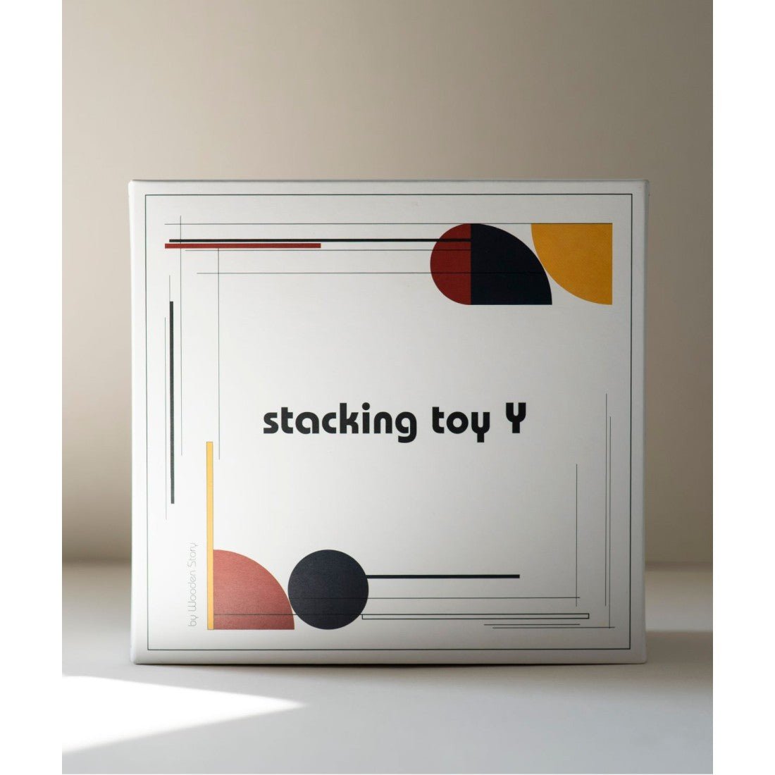 Bauhaus Wooden Stacking Set – Montessori Building Toy for Kids (Y) - Tiny Tugz™