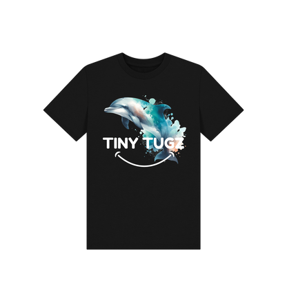 Black Printed Kids T-Shirt