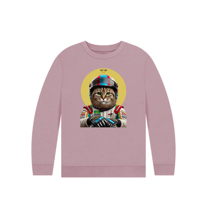 Mauve Printed Kids Jumper