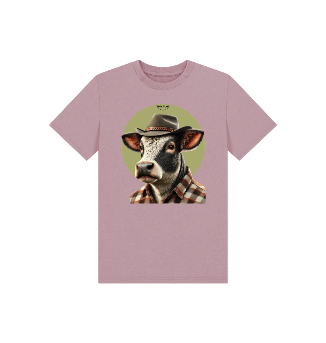 Mauve Printed Kids T-Shirt