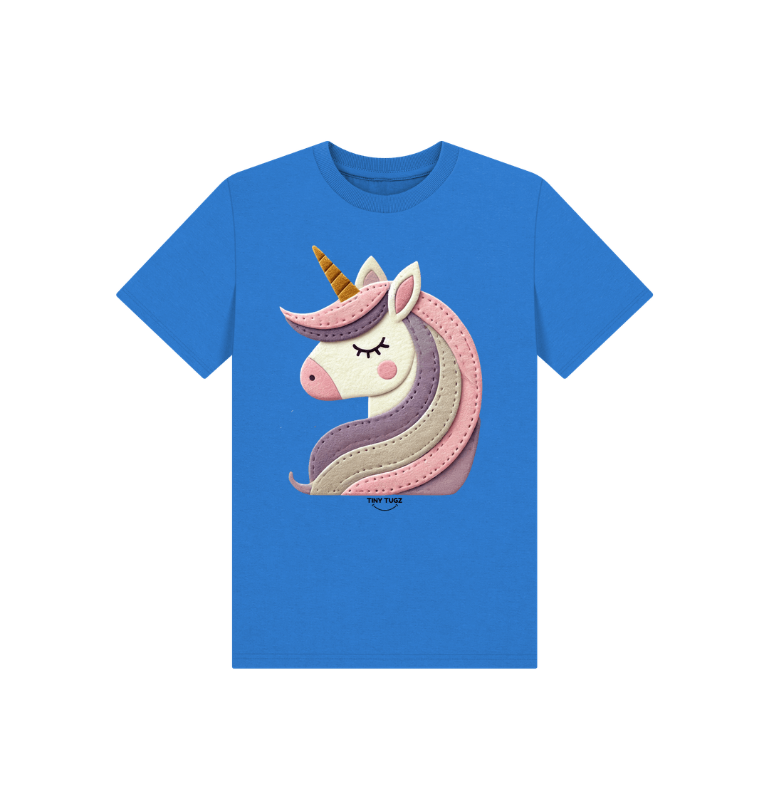 Bright Blue Printed Kids T-Shirt