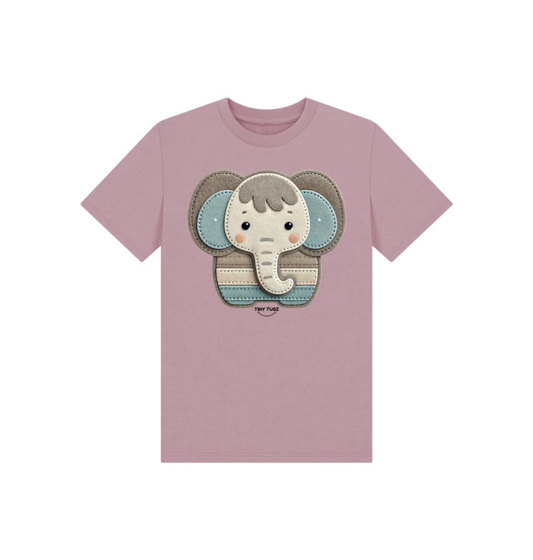 Mauve Printed Kids T-Shirt