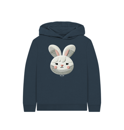Navy Blue Printed Kids Hoodie