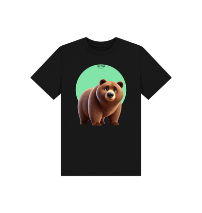 Black Printed Kids T-Shirt