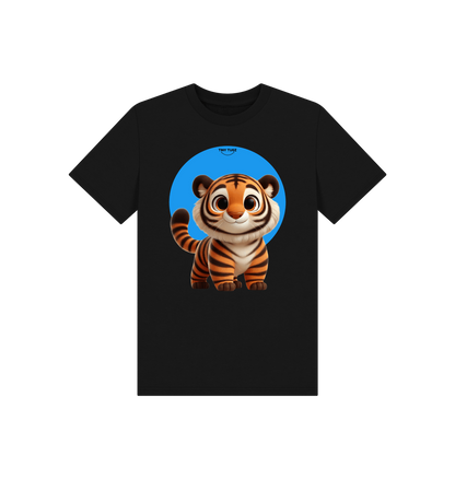 Black Printed Kids T-Shirt