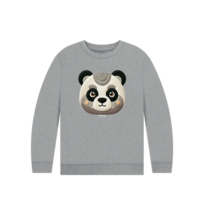 Athletic Grey Printed Kids Jumper