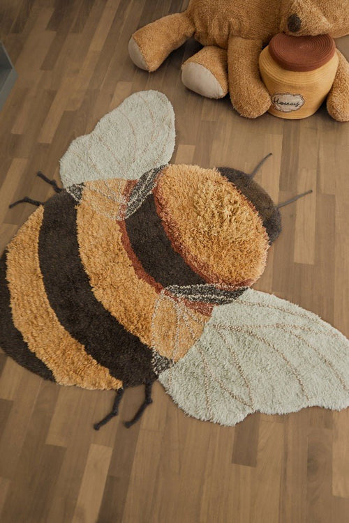 Bee Cotton Rug for Kids (115 x 150cm) - Tiny Tugz™