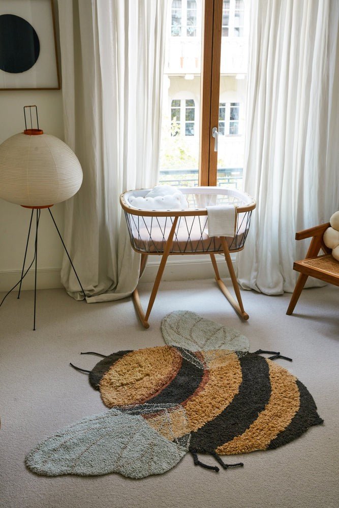 Bee Cotton Rug for Kids (115 x 150cm) - Tiny Tugz™
