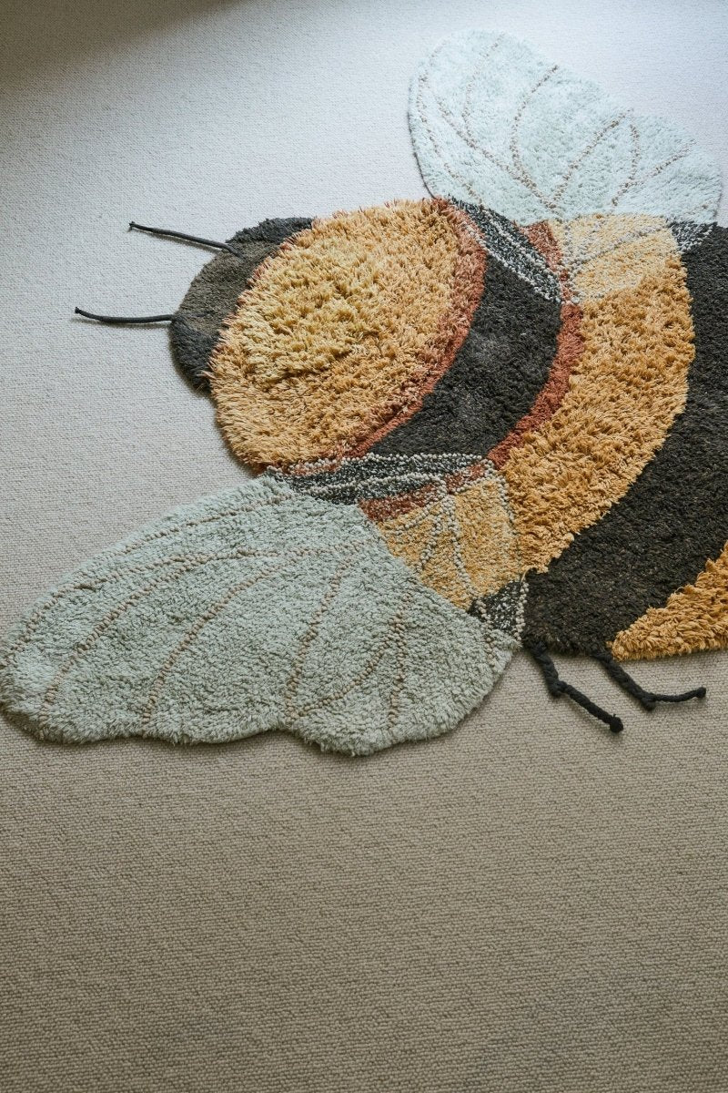 Bee Cotton Rug for Kids (115 x 150cm) - Tiny Tugz™