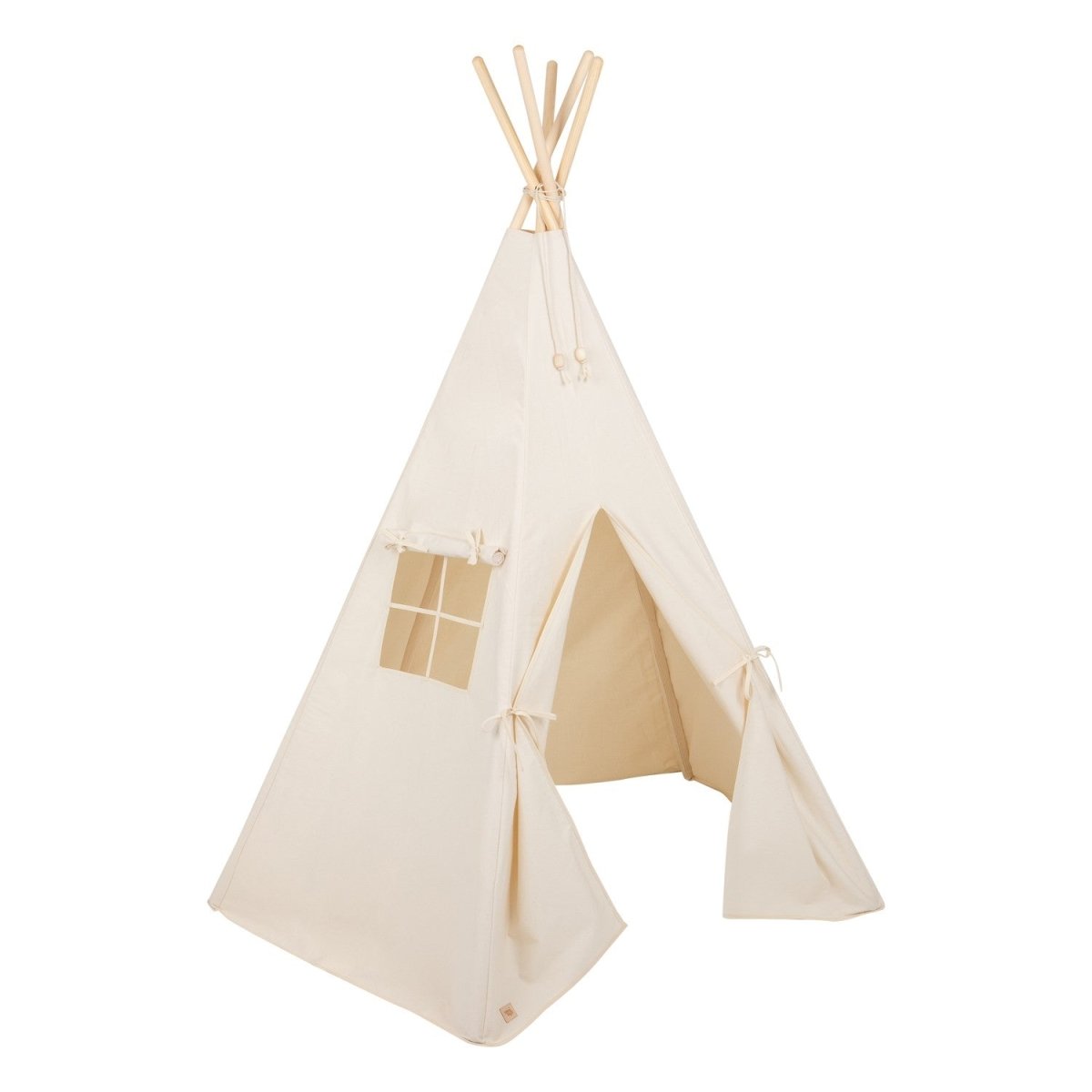 Beige Cotton Teepee Tent for Kids & Toddlers (3y+) - Tiny Tugz™