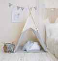 Beige & Grey Teepee Tent – OEKO-TEX® certified cotton teepee tent, handmade in Poland