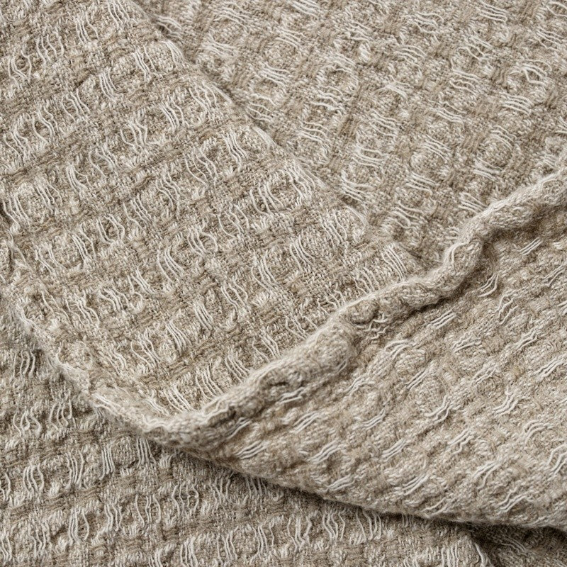 Big Linen Towel - Textured Grey