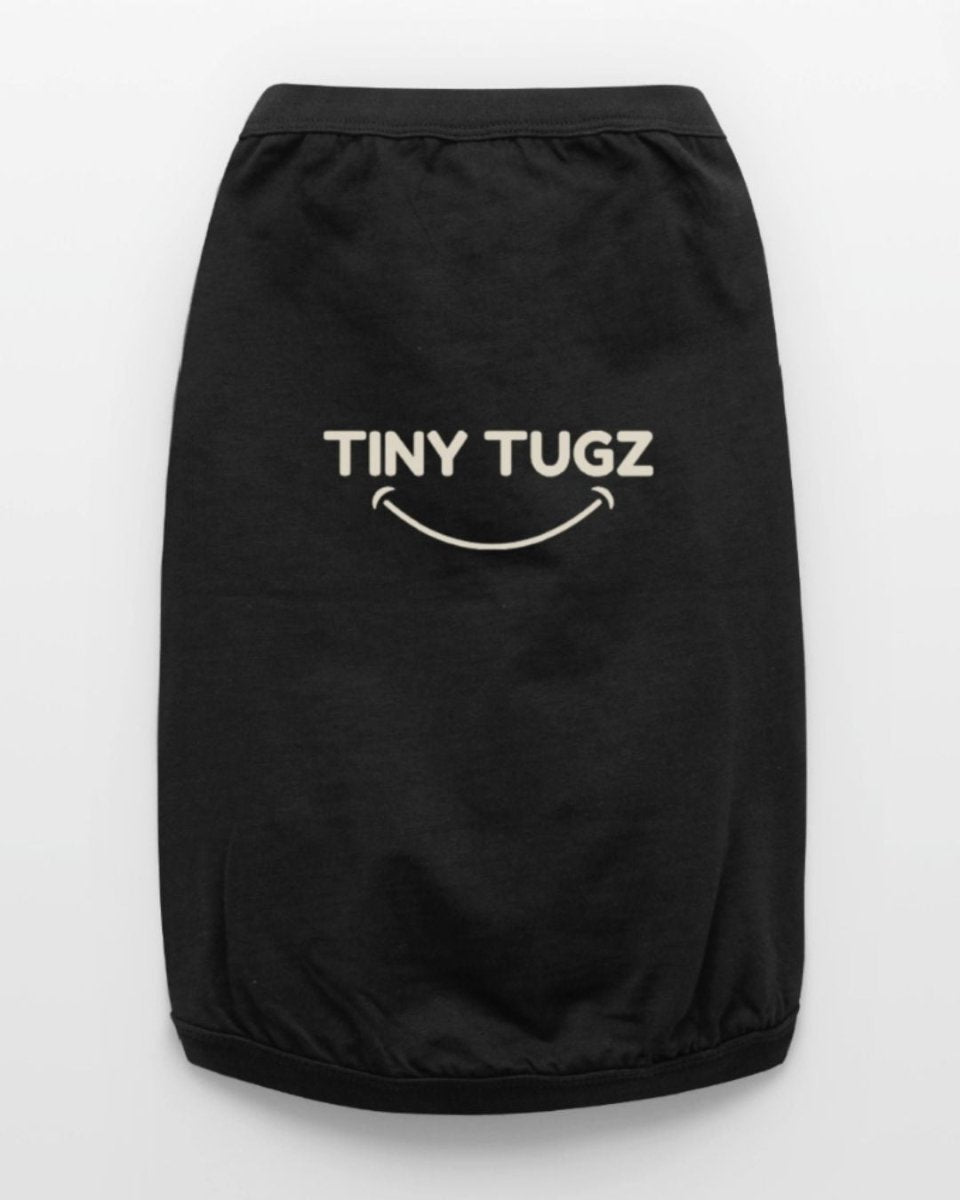 Black 100% Organic Cotton Dog T-Shirt - Tiny Tugz™