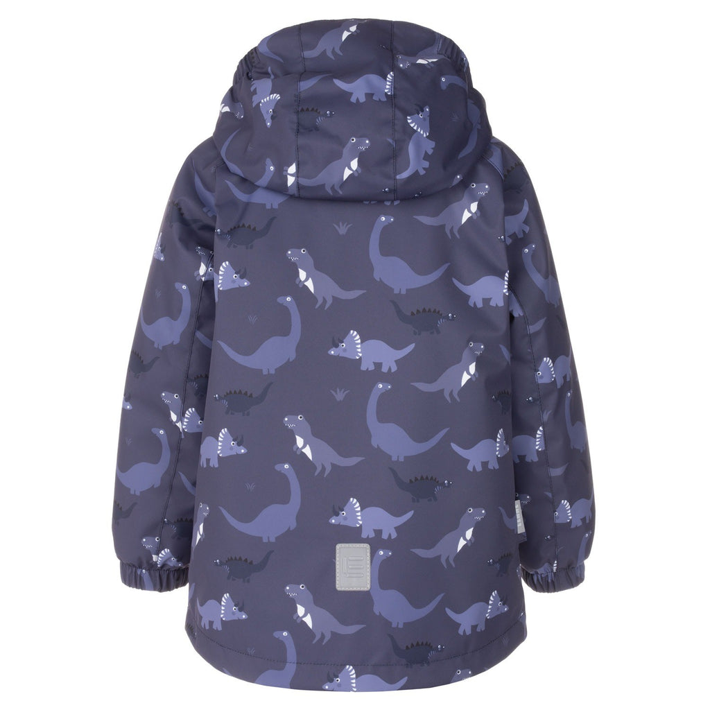 Blue Dinosaur Print Boys’ Spring Parka - Tiny Tugz™