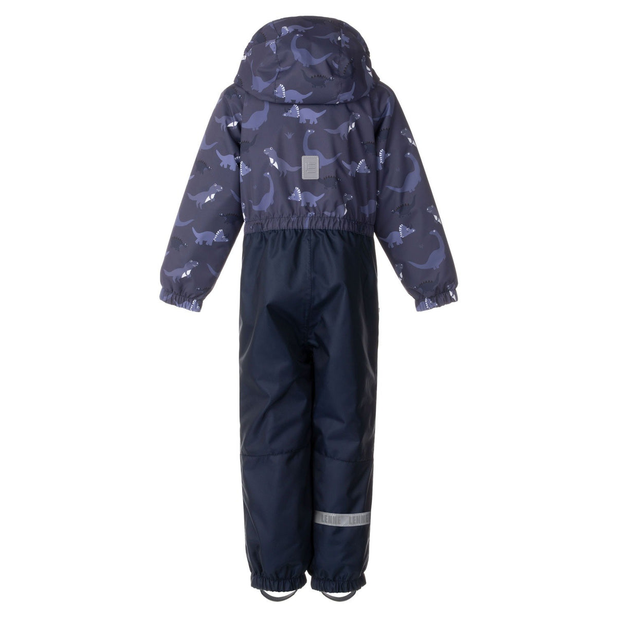 Blue Dinosaur Print Spring/Autumn Children’s Overall with Contrast Panels - Tiny Tugz™