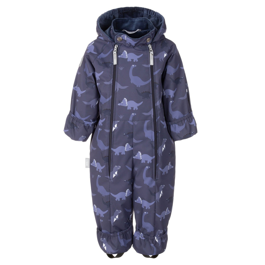 Blue Dinosaur Print Spring/Autumn Overall - Tiny Tugz™