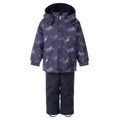 Blue Dinosaur Print Spring/Autumn Jacket and Bib Pants Set - Tiny Tugz™
