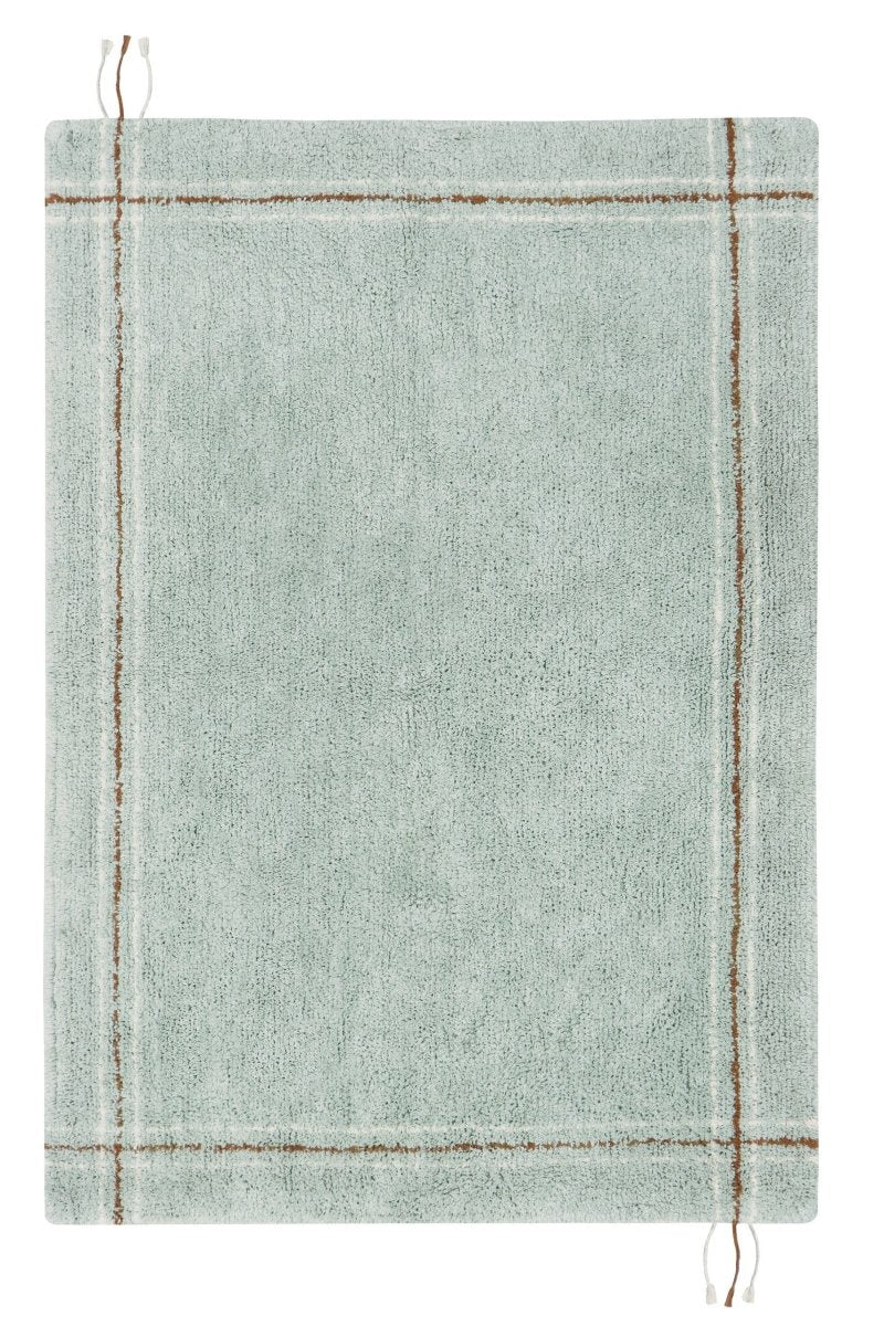 Blue Sage Cotton Rug for Kids (90 x 130cm) - Tiny Tugz™