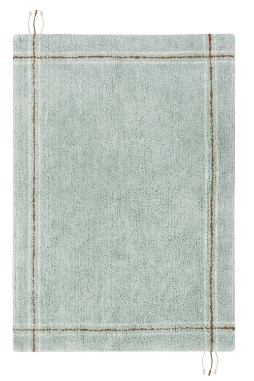 Blue Sage Cotton Rug for Kids (90 x 130cm) - Tiny Tugz™