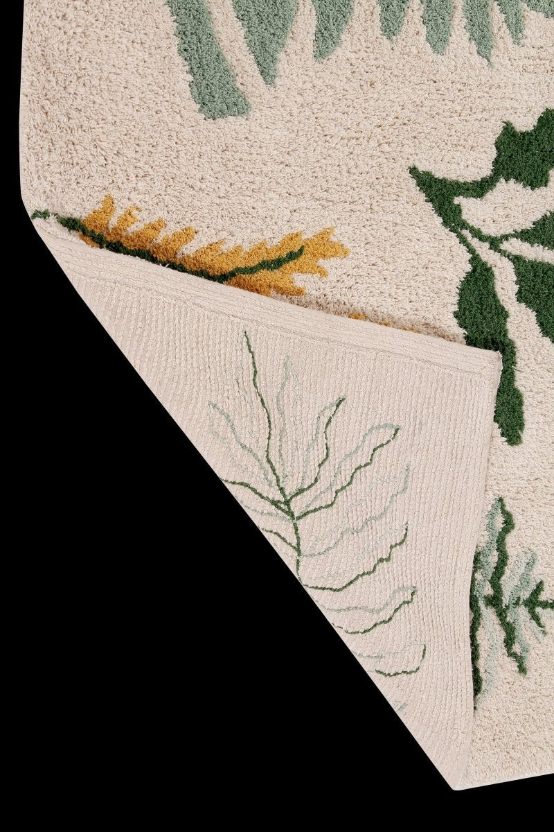 Botanic Plants Cotton Rug for Kids (140 x 200cm) - Tiny Tugz™