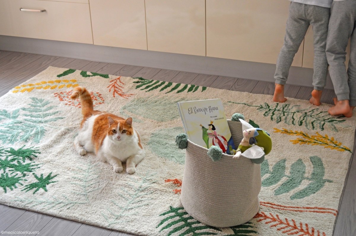 Botanic Plants Cotton Rug for Kids (140 x 200cm) - Tiny Tugz™